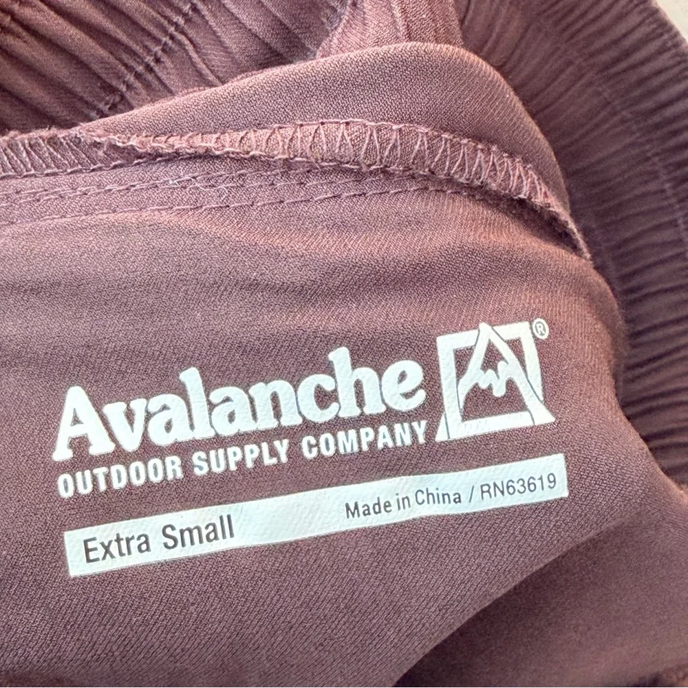 Avalanche Women's Athletic Shorts in Brown Size XS.